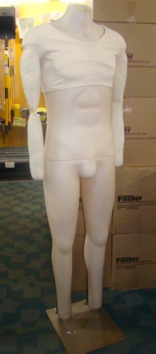 Mannequin with Brass Stand
