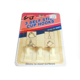 Self Stick Cup Hooks 3pcs