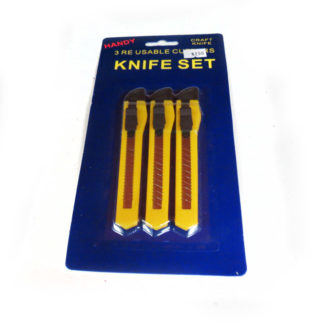 Knife Set Reusable Cutters 3pc
